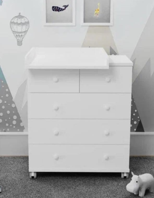 Комод Incanto Nova 800/4 дуб/белый